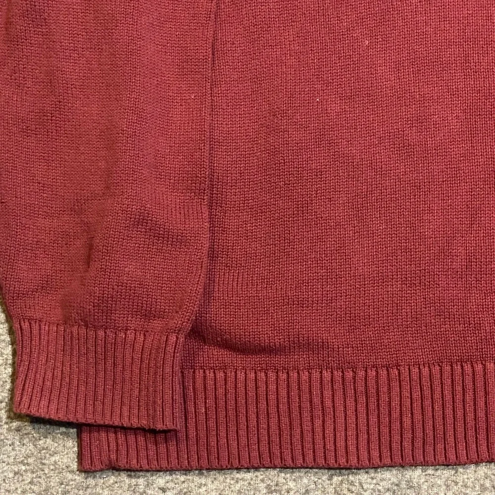 Goodthreads Sweater Quarter Zip Mens XXXL GT444558FL18 Burgundy China